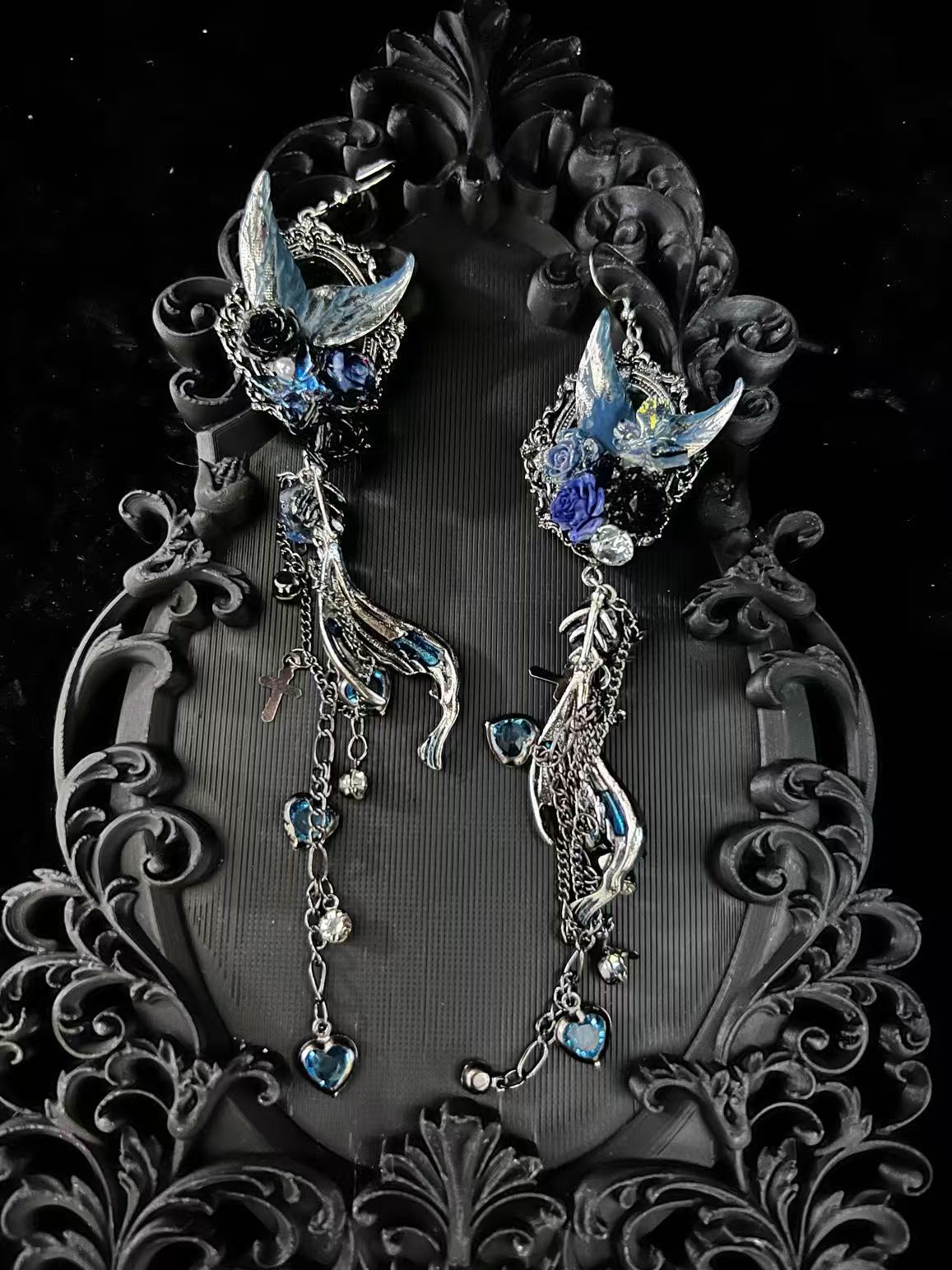 合金树脂耳饰 特邀九幽原创手工耳饰重工暗黑哥特赛博朋克亚文化