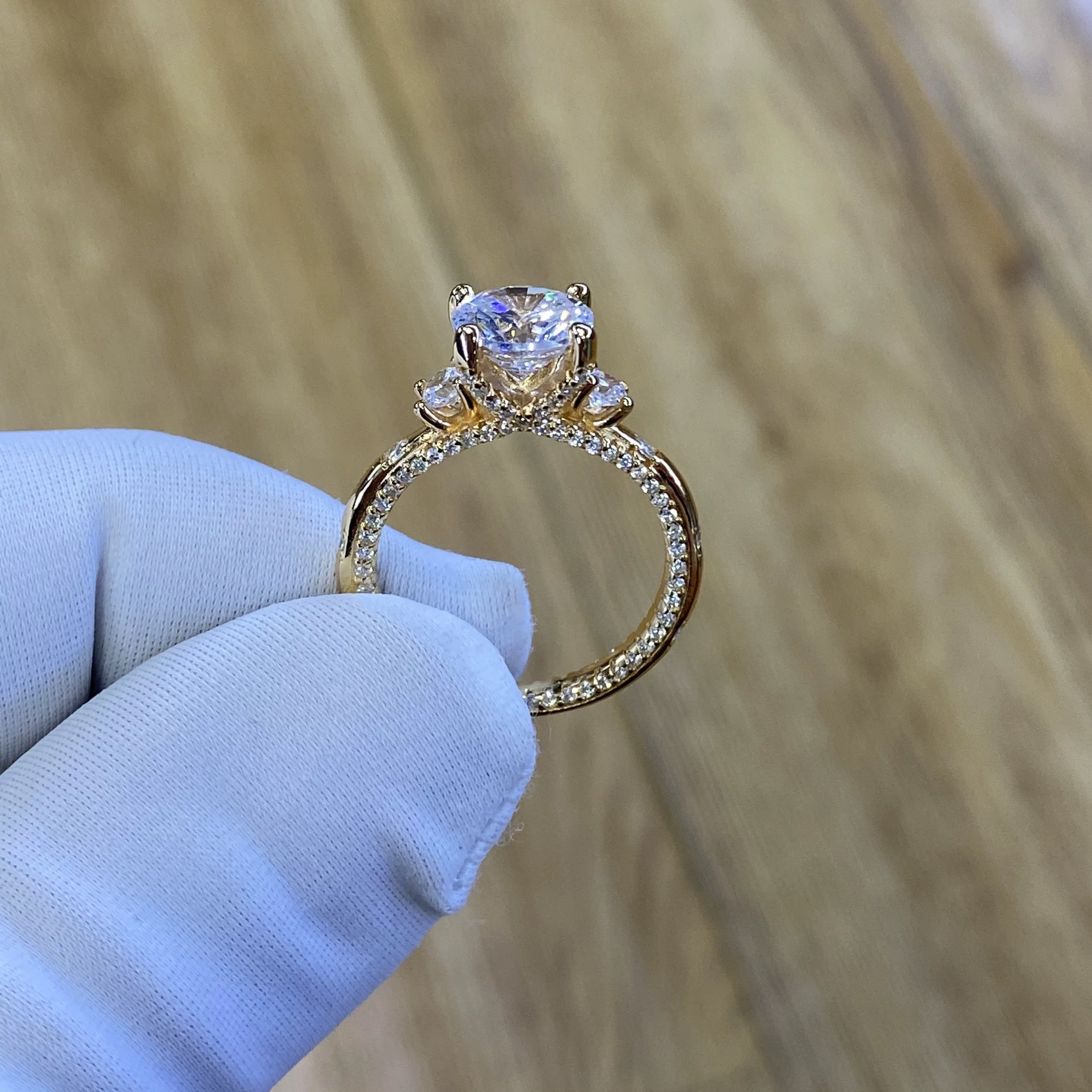 【库利南之星】KLNZX 高端奢华定制款 玫瑰色星晴戒指2ct J141