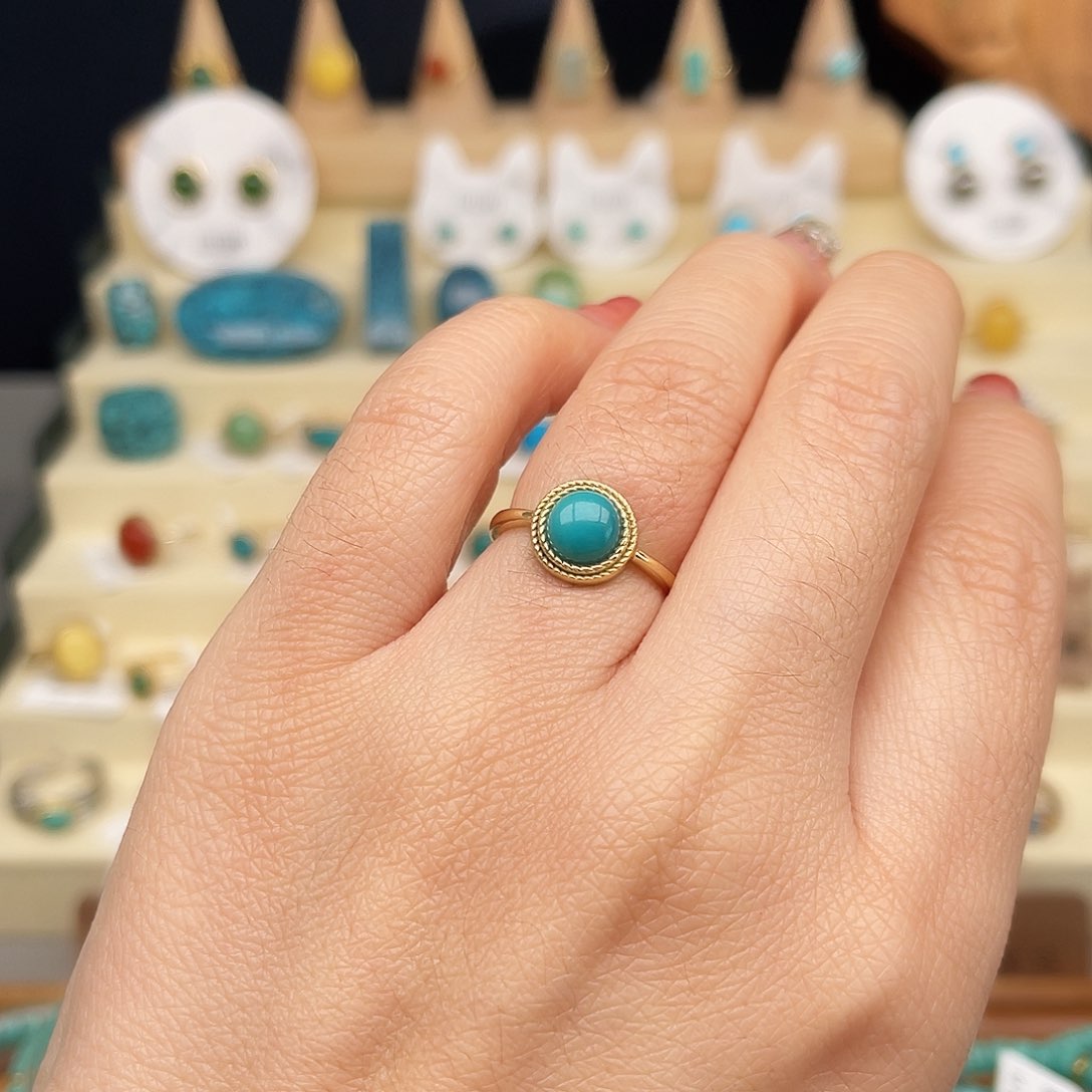 绿松石戒指合金女戒