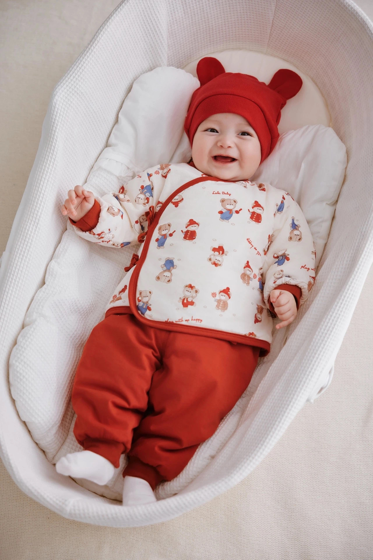 拉比套装 婴儿中国风新生儿儿童