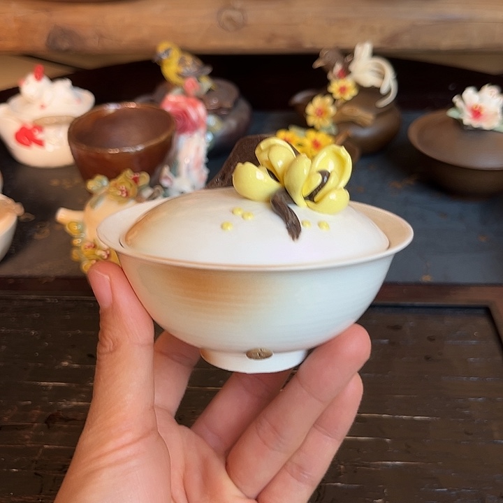 千玺造物桂花盖碗