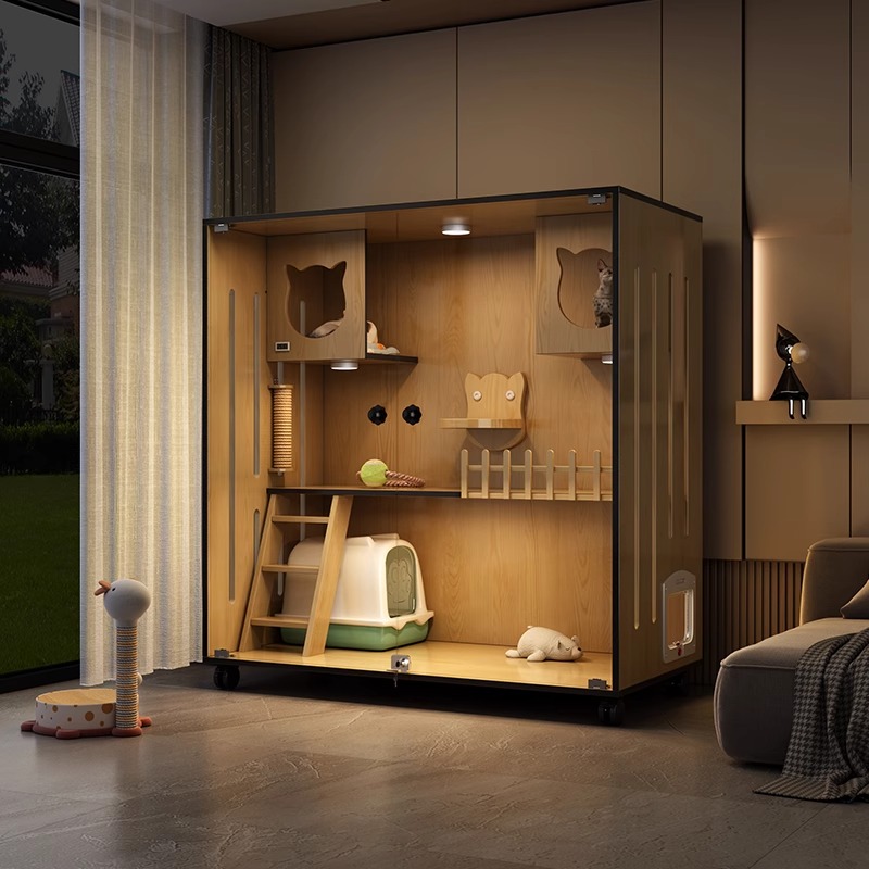 猫别墅室猫柜家用室内屋超大自由空间猫笼子猫舍豪华海景猫咪房子