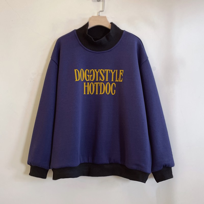 加绒加厚保暖休闲卫衣中年妈妈装年轻遮肉显瘦冬季新款YX301147