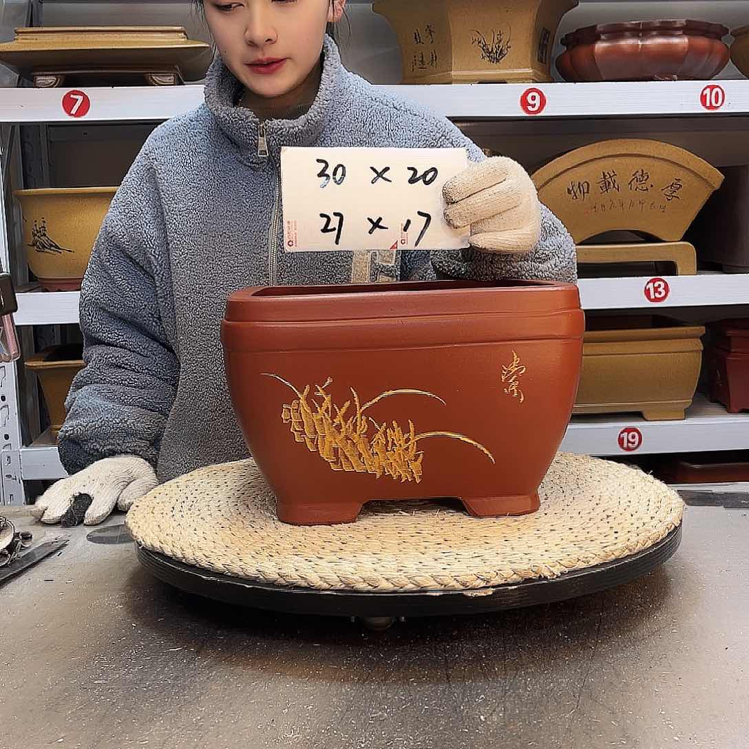 紫砂花盆紫砂花盆