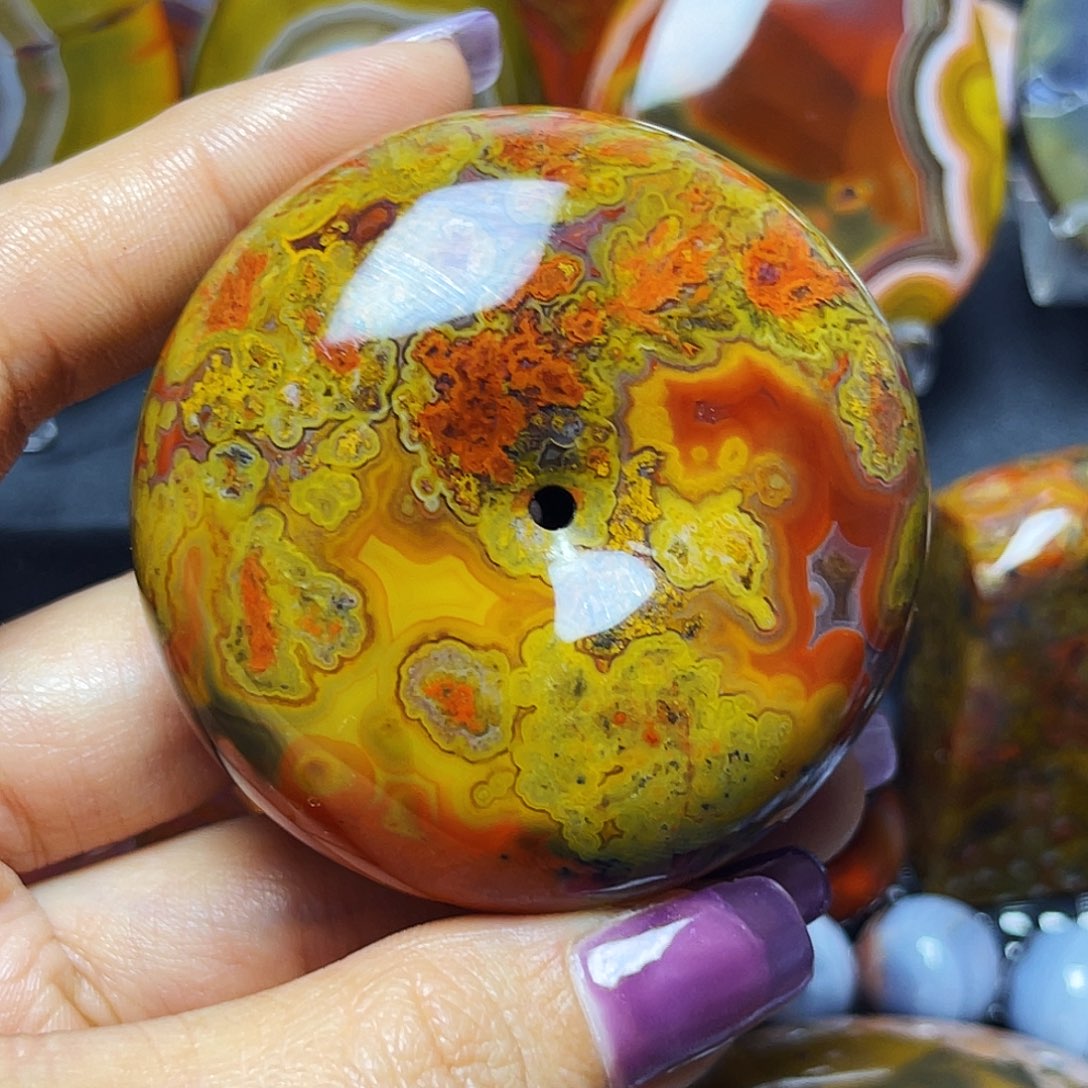 未镶嵌颈饰玛瑙/玉髓隋*