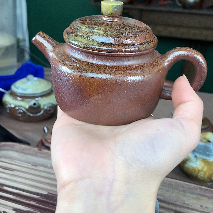 紫砂茶壶纯自然柴烧