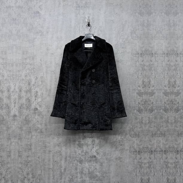 未使用 YSL/圣罗兰 Saint Laurent毛草大衣夹克/SK384/50码