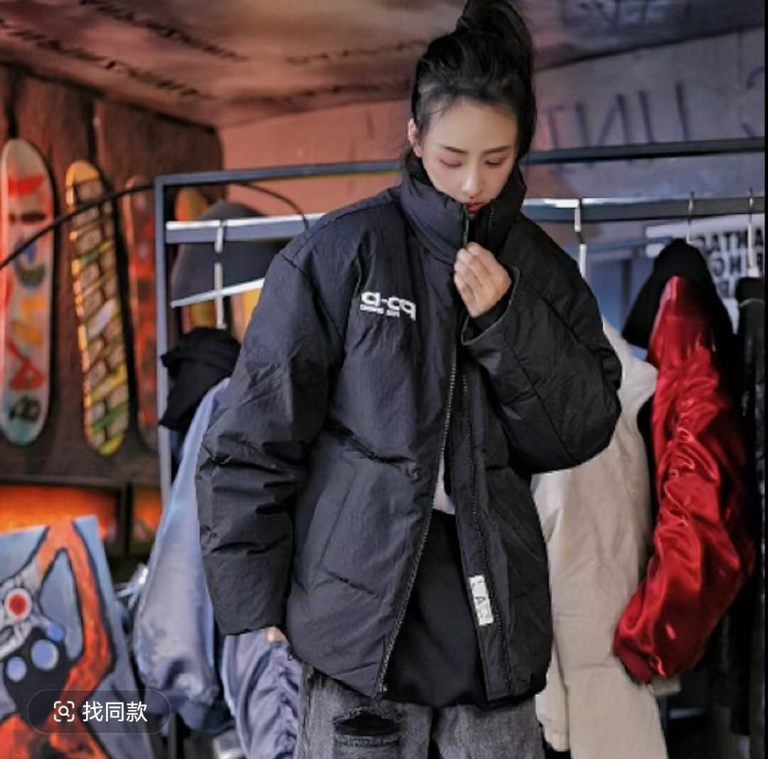 9848/重磅男女加厚保暖冬季潮牌白鸭绒外套情侣