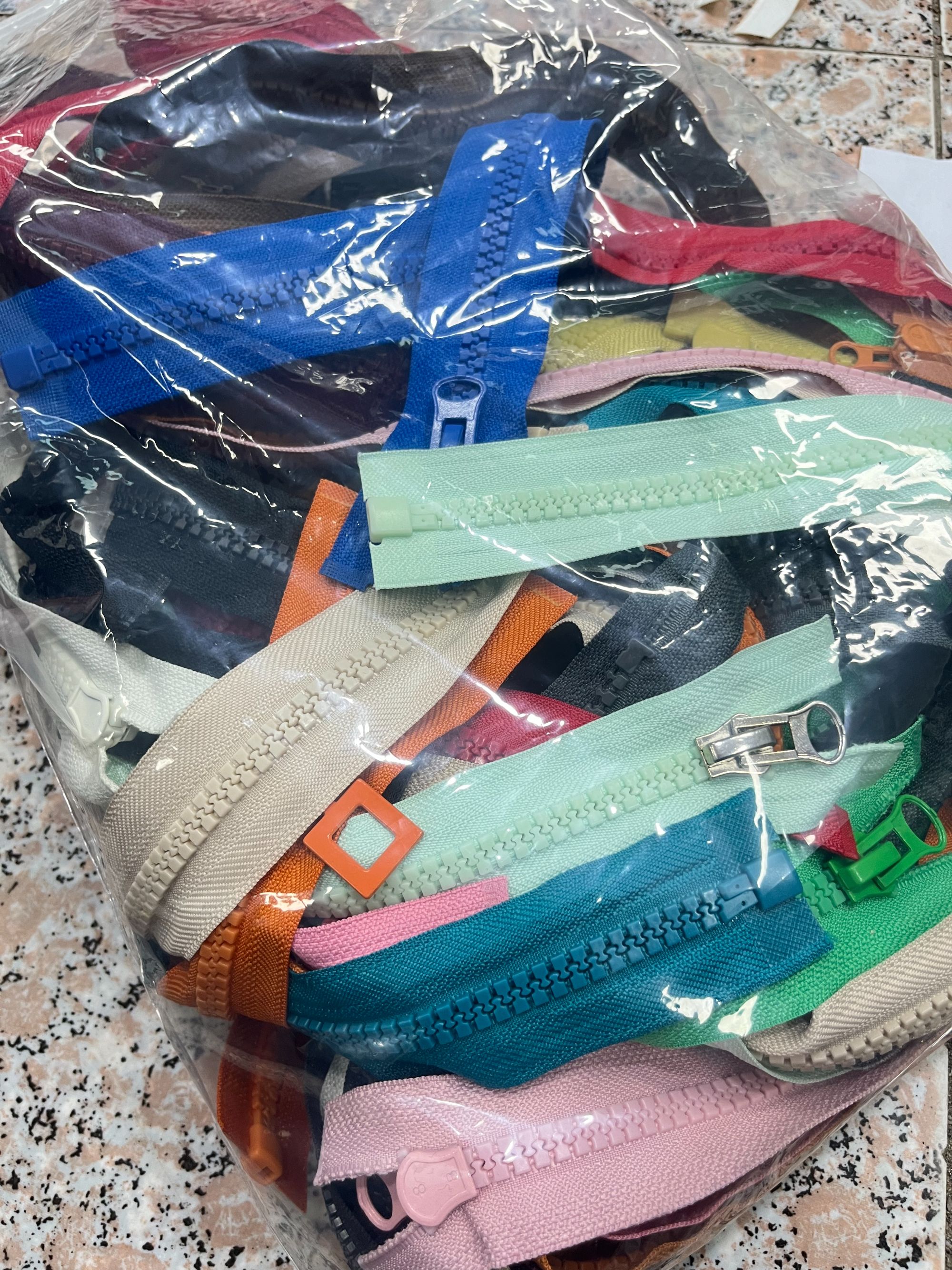 8号杂色羽绒服拉链70cm以上单开双开(12条)