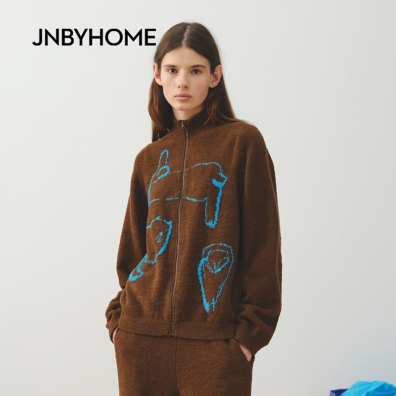 JNBYHOME江南布衣25年冬季长袖开襟针织衫家居服HP0082080