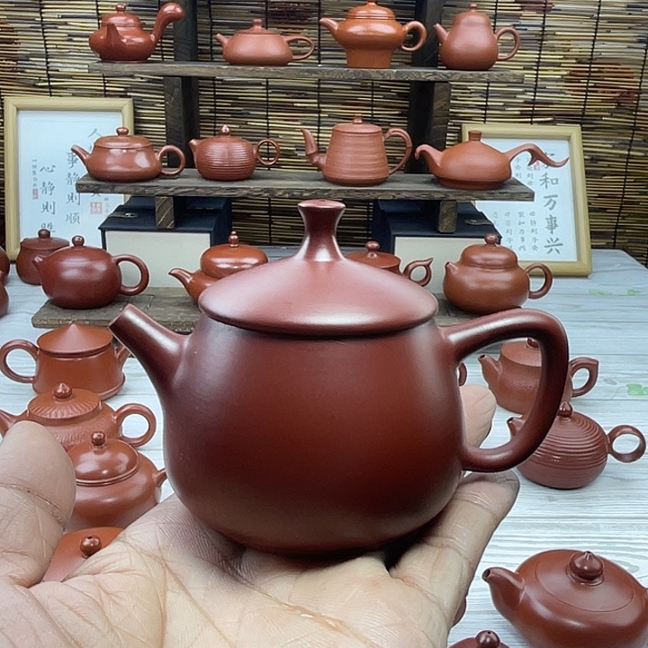 刘**順潮州朱泥手拉壶汉瓦壶