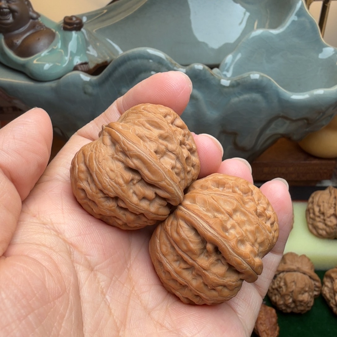 核桃文玩核桃吊坠 平谷元宝38全品