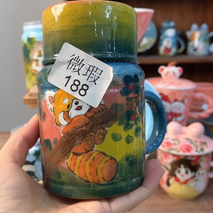 陶景德镇釉下手绘陶瓷 