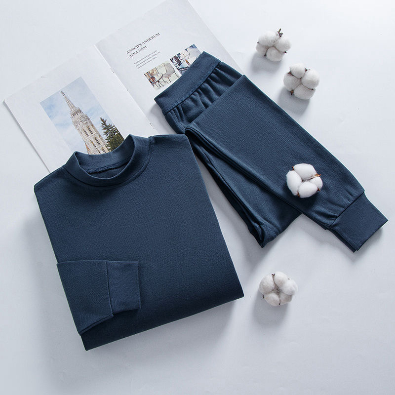 纯棉中高领保暖内衣秋冬内穿打底秋衣秋秋裤套装