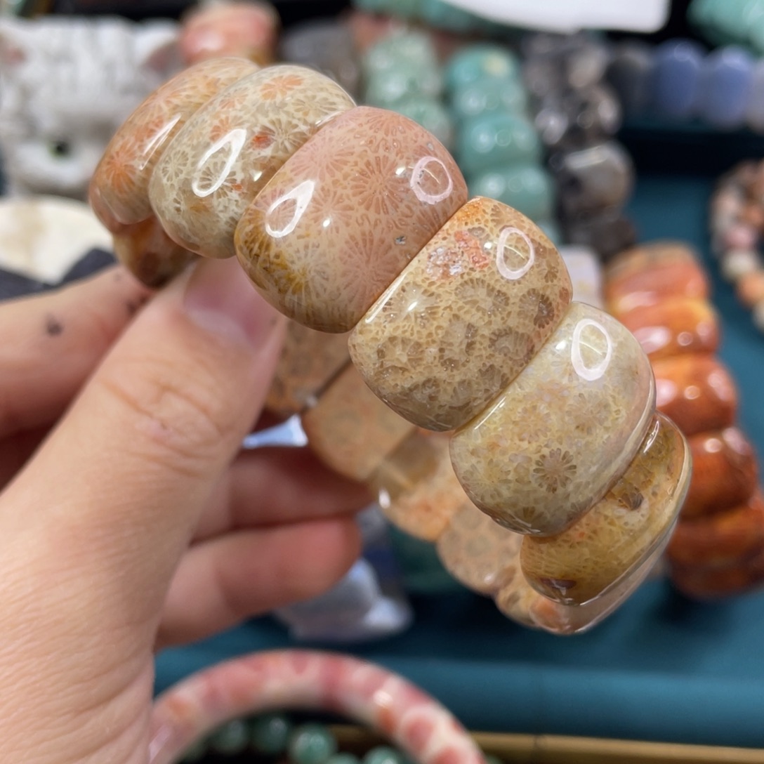 未镶嵌手镯硅化玉