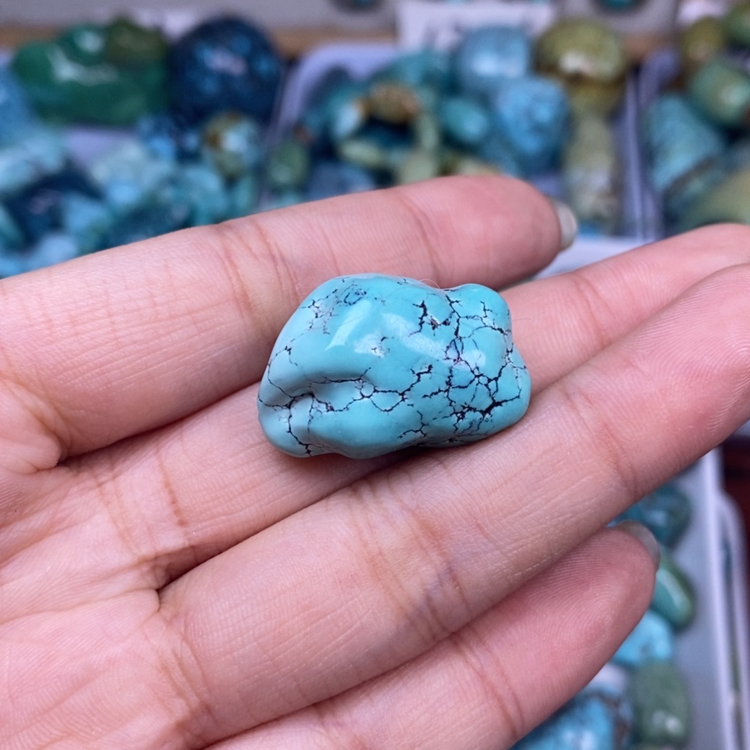 绿松石未镶嵌挂件