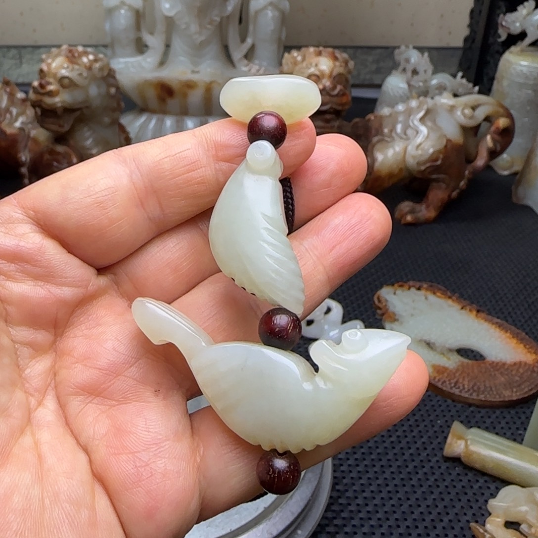 和田玉未镶嵌挂件