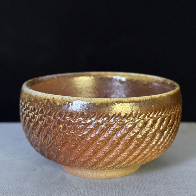 纯手工柴烧窑变复古大容量主人品茗杯自然落灰土陶茶具