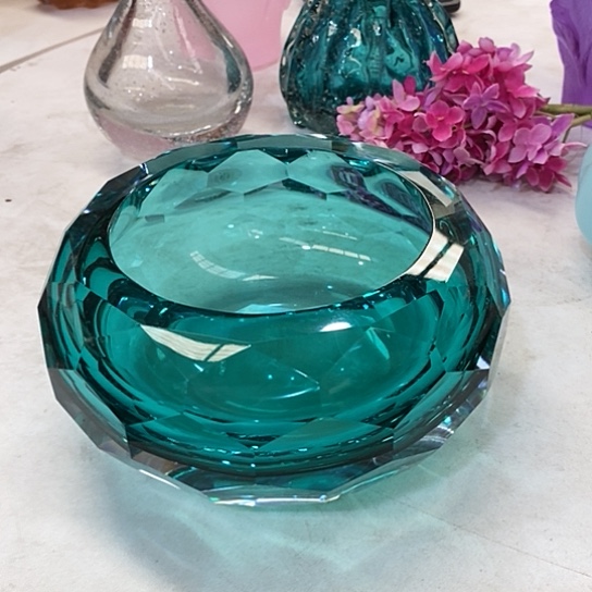 琉璃直径17毫米水晶琉璃聚宝盆花瓶