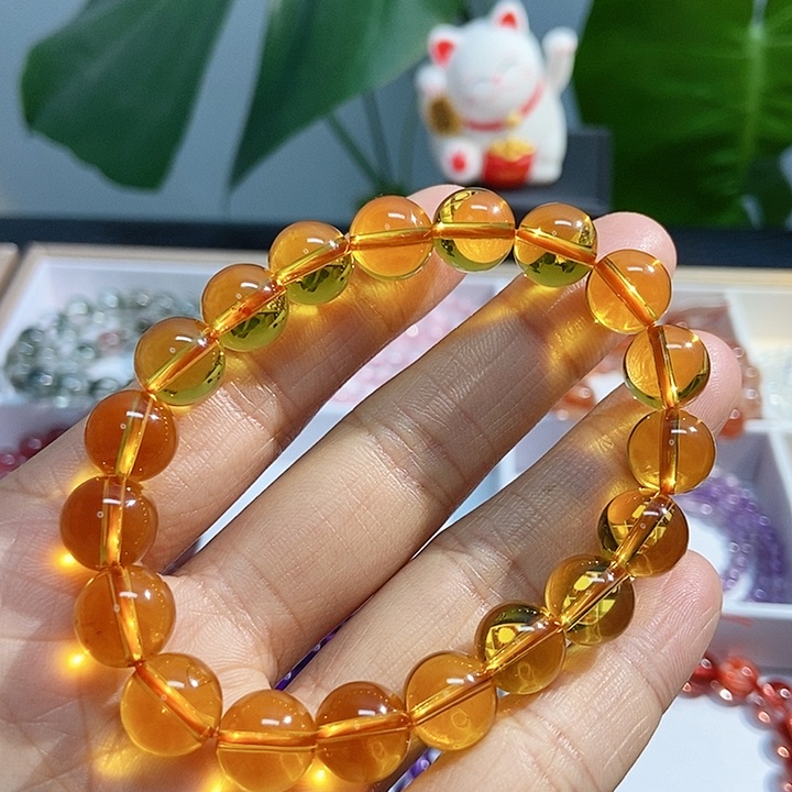 水晶手链未镶嵌黄水晶