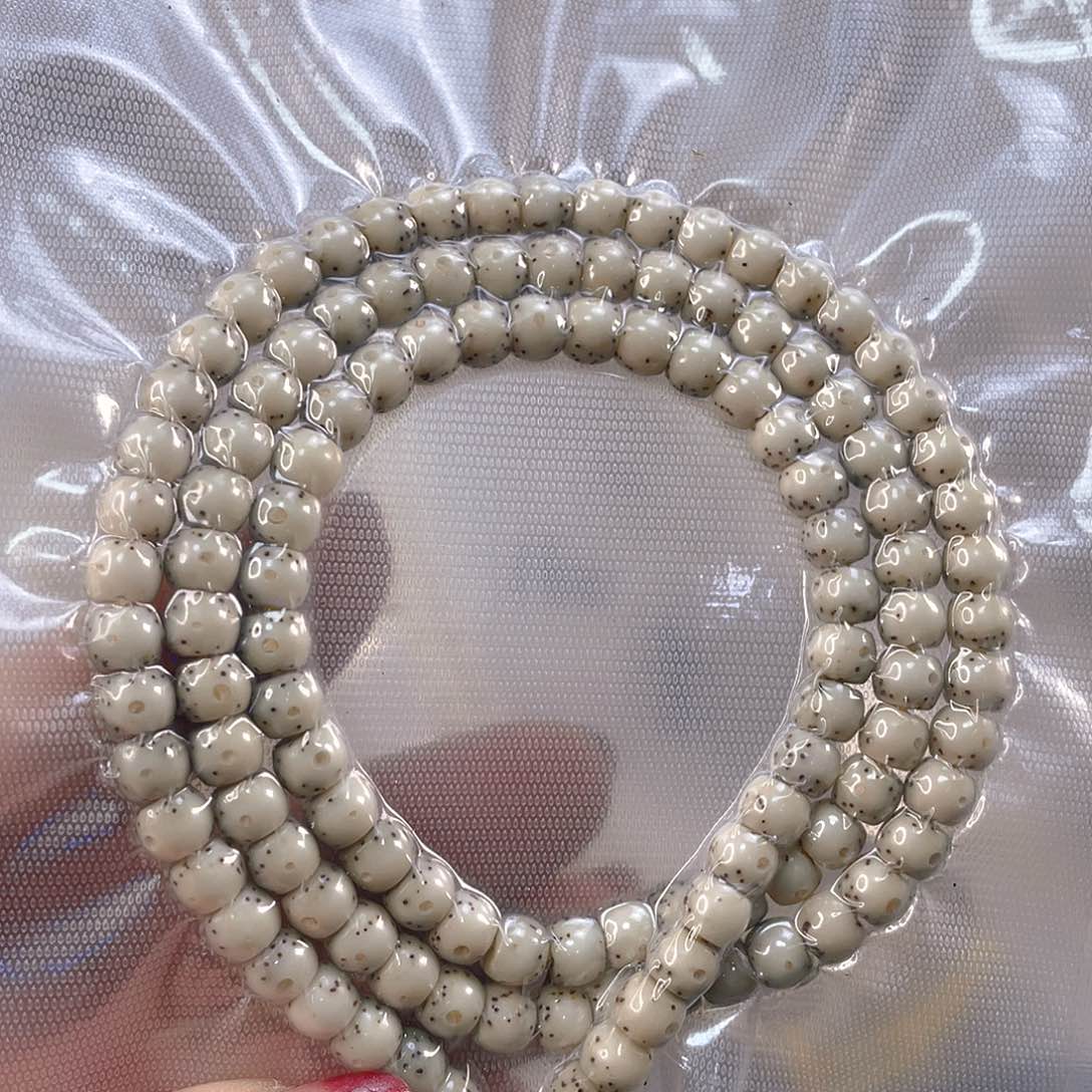 星月菩提吊坠良***?石玉料糯冰大留白尺寸6/5