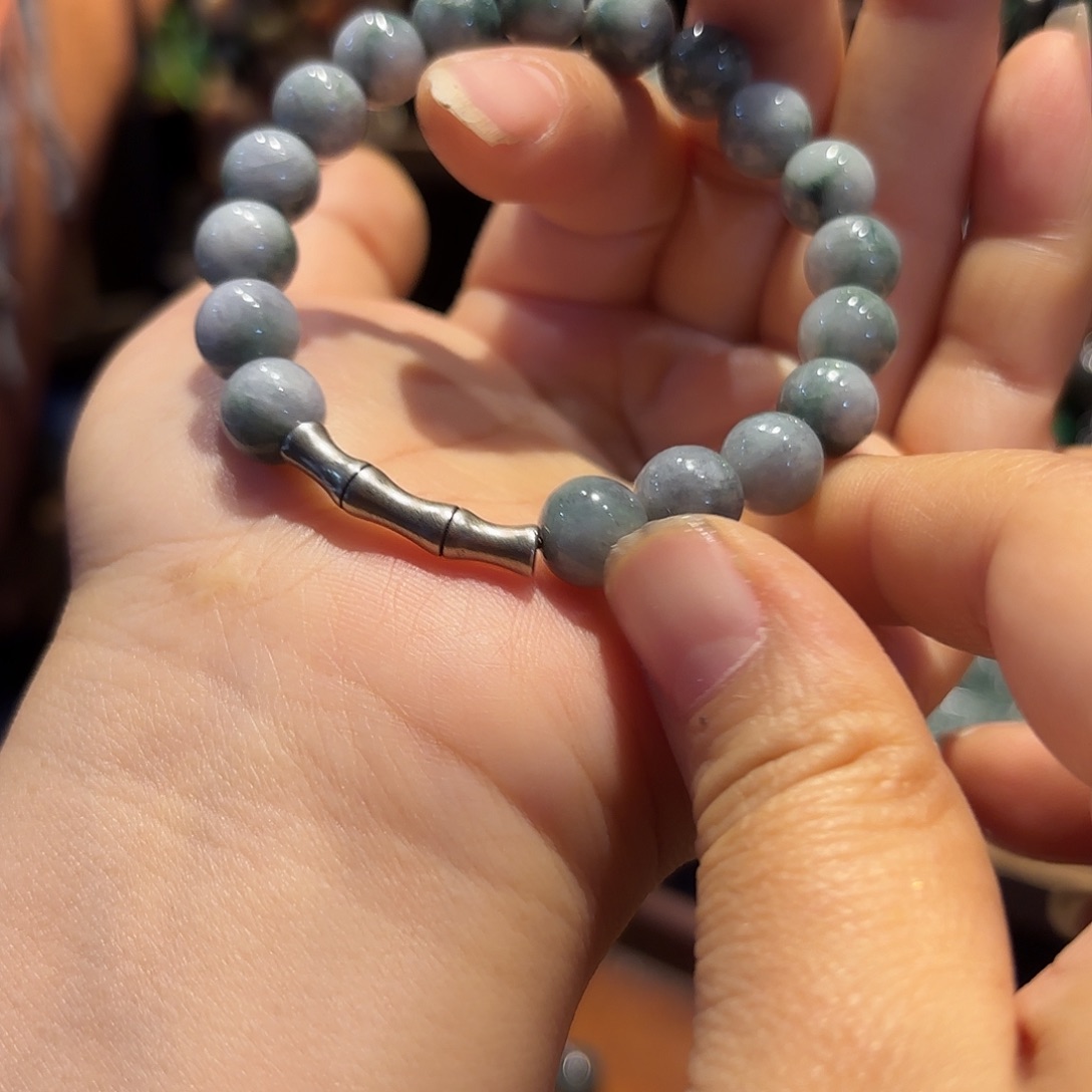 翡翠手链未镶嵌原创