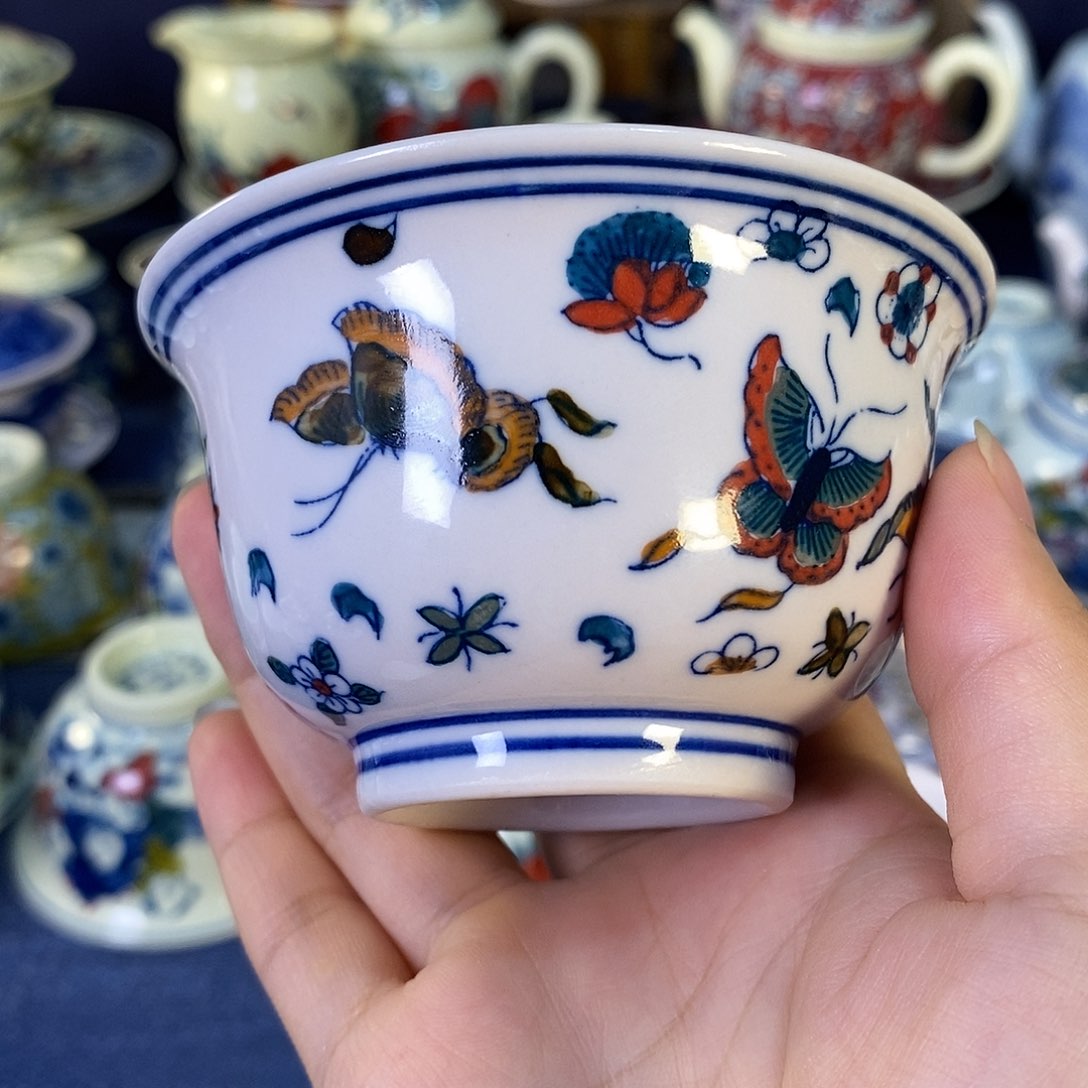 瓷片景德镇陶瓷茶杯1个