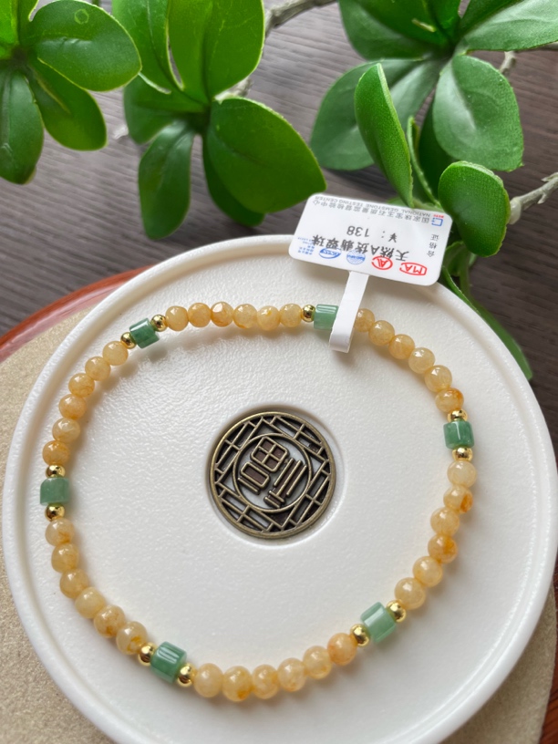 缅甸天然a货翡翠手串