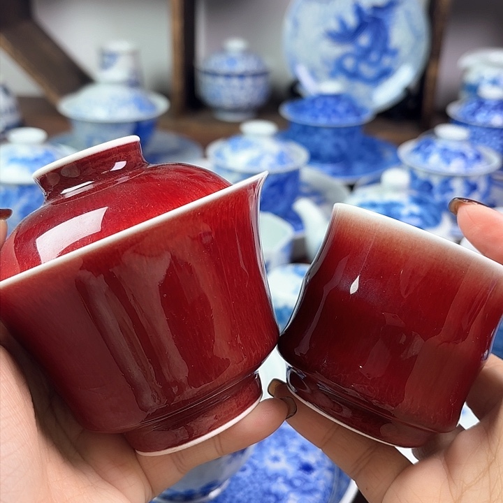 杯元宵快乐柴窑福利套装