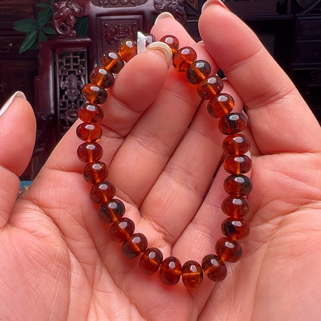 琥珀裸石未镶嵌抚顺琥珀10074。9m m