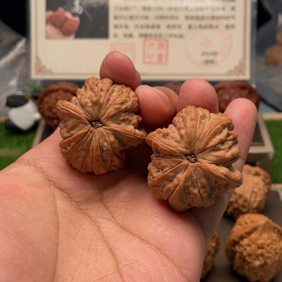 核桃手串/手链核桃把件血麒麟38