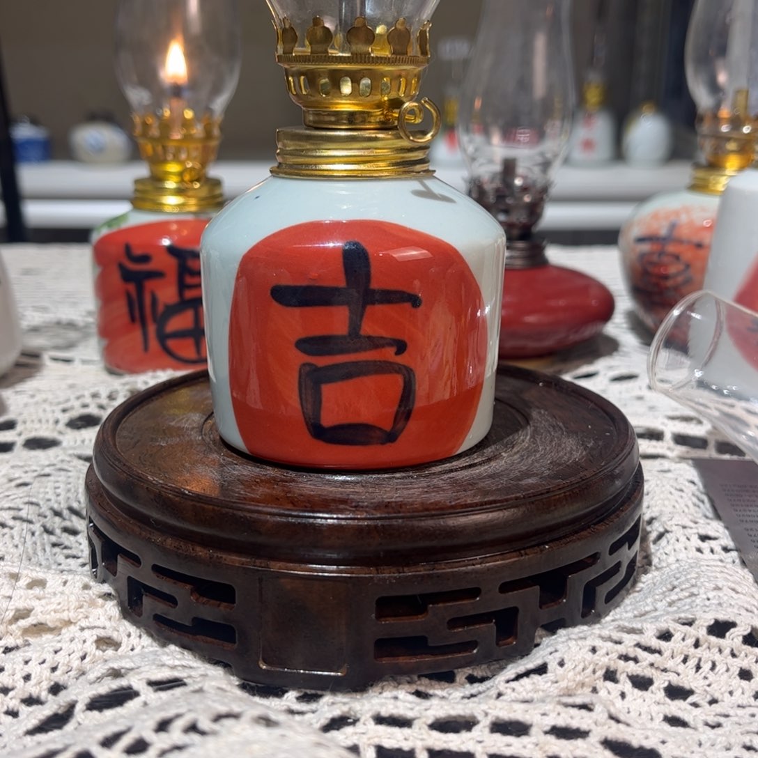摆件景德镇陶瓷香薰灯