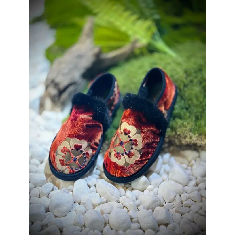 【薄绒·鸿运当头】2024新中式二棉加绒保暖百搭低帮休闲千层底棉鞋