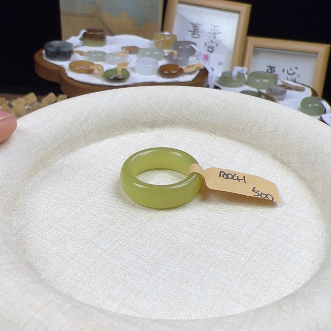 和田玉戒指未镶嵌内径16