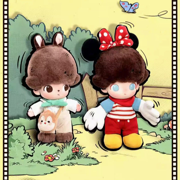 【代拆】POPMART泡泡玛特DIMOOWORLD 迪士尼系列搪胶毛绒钥匙扣盲盒