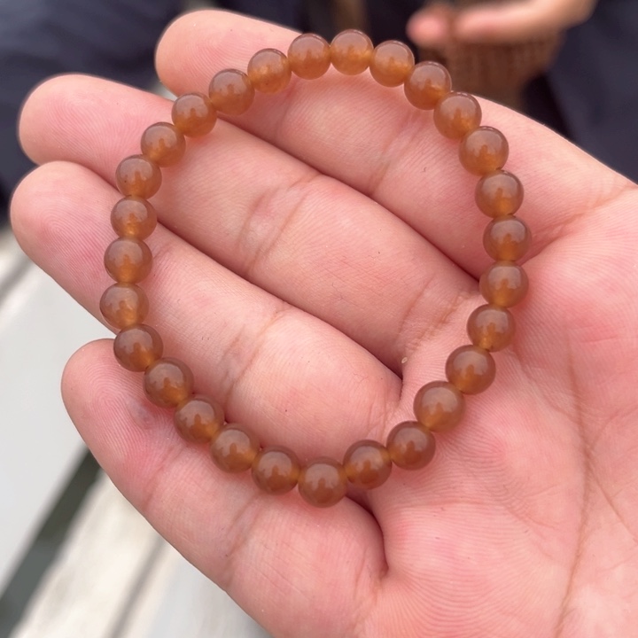 和田玉未镶嵌颈饰且末糖6mm手串多样性发货（拍一发一）