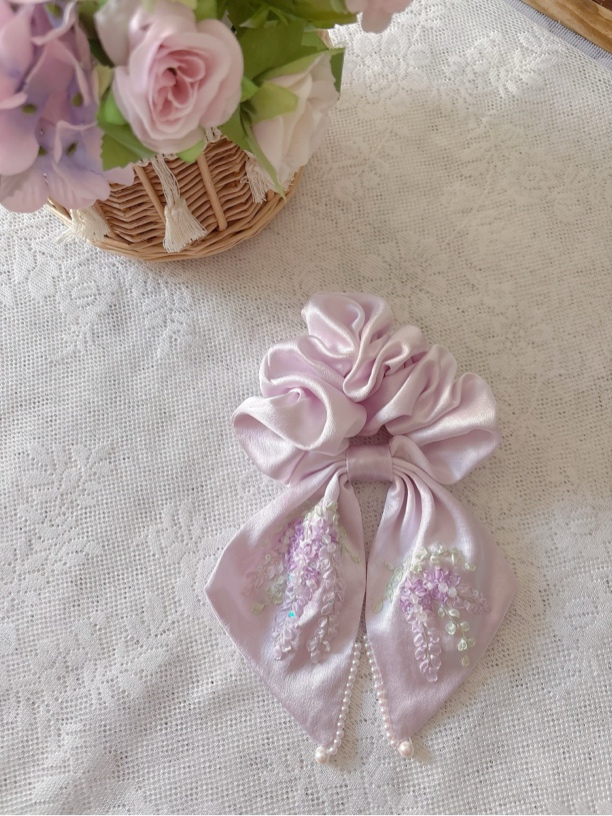 丝带绣定制刺绣发饰与图片无关，直播间选款