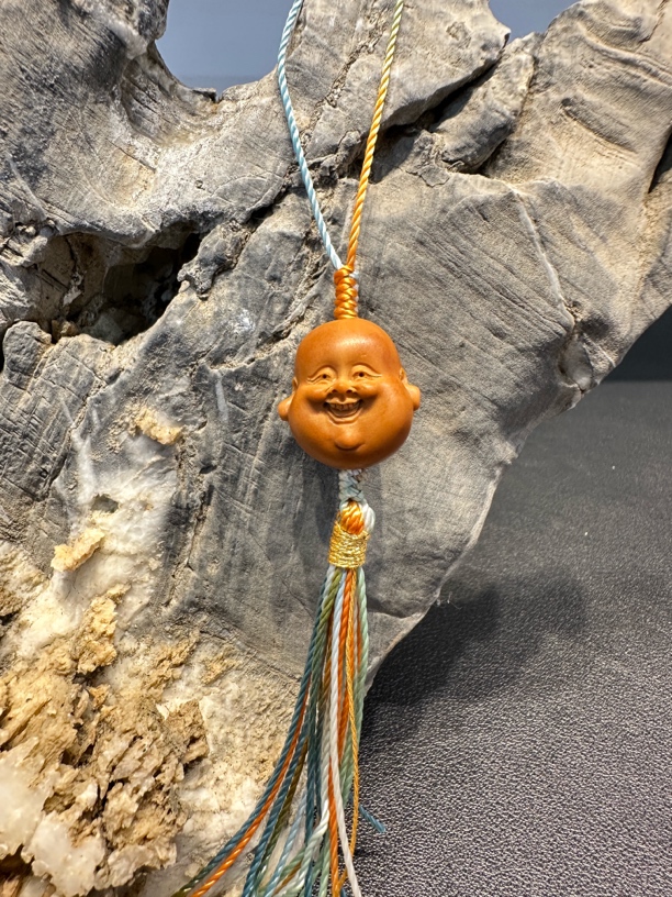 苏州舟山核雕吉吉文玩橄榄核雕刻笑佛