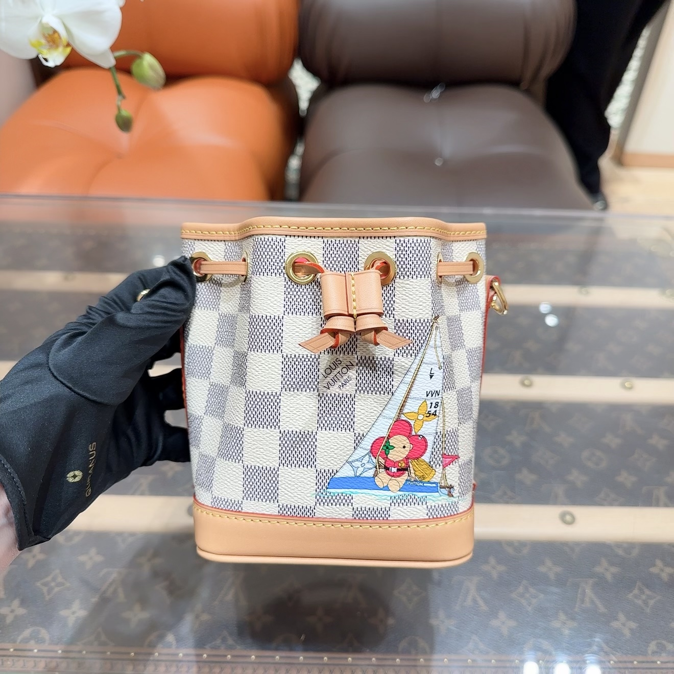 全新未使用 LouisVuitton/路易威登 水桶nano 23年圣诞限量 手提