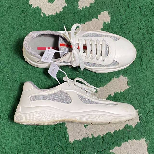 95新 Prada/普拉达 42码 白色 时尚 百搭 板鞋/42码/XG-X4312