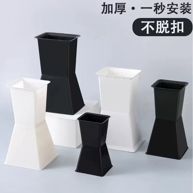 加厚方墩新款包花神器花束中腰箭筒迷你方形花店专用塑料花托批发