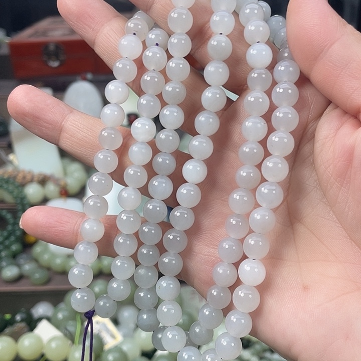 和田玉未镶嵌套链