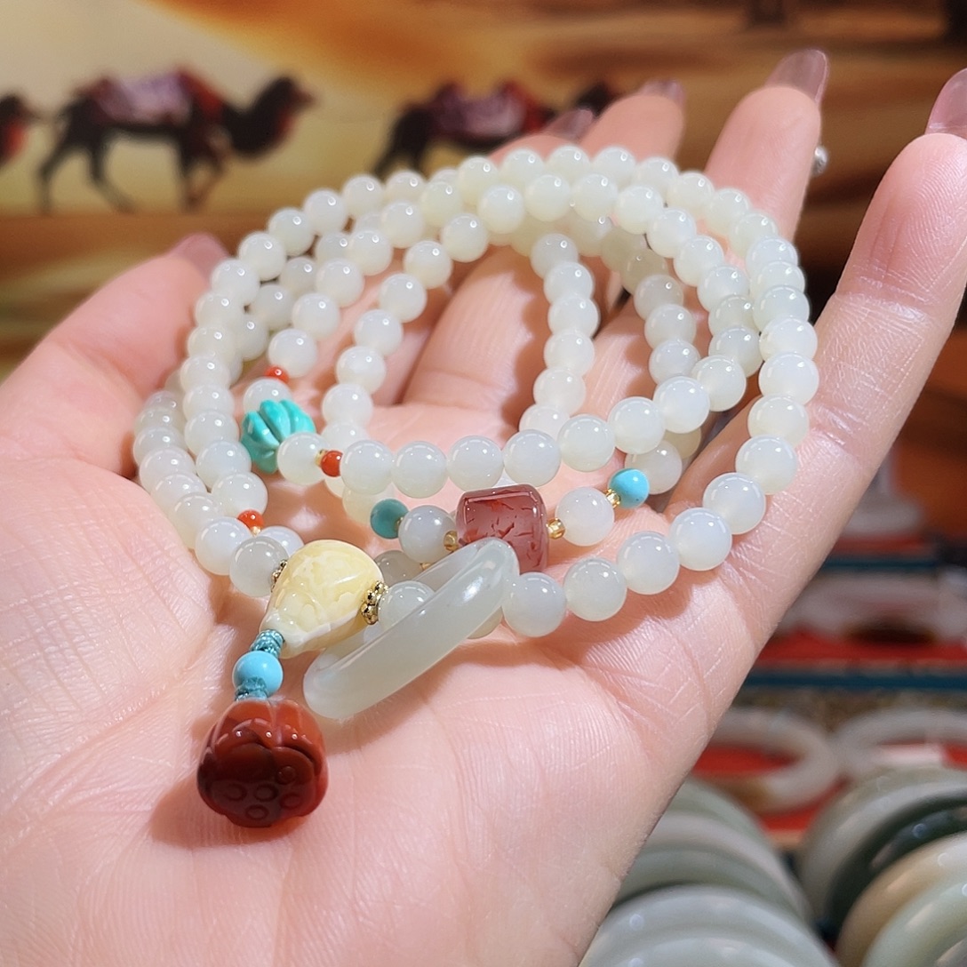 和田玉（白玉）未镶嵌手链