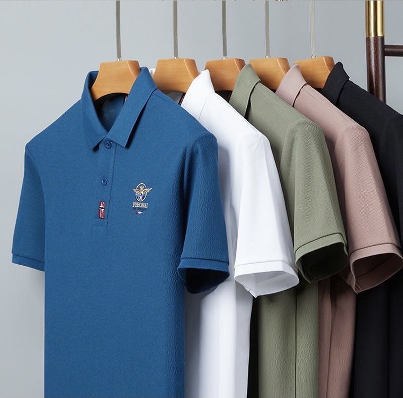200夏季POLO衫翻领商务休闲潮流宽松百搭透气男士运动半袖