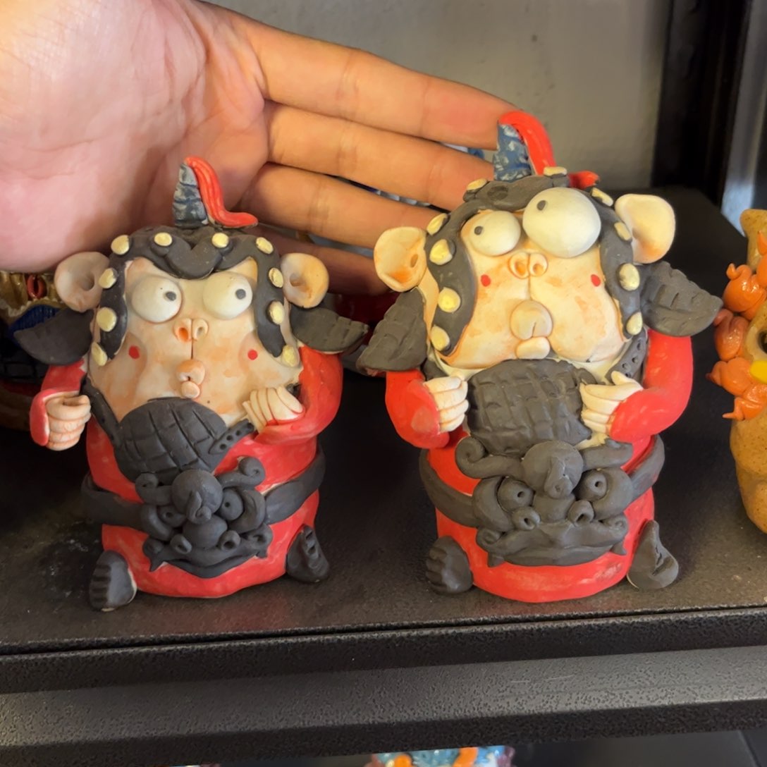 泥塑纯手工茶宠摆件