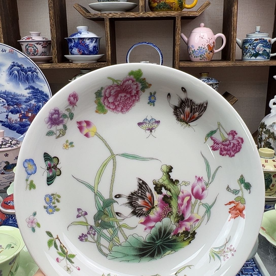 盘陶瓷景德镇陶瓷567老厂瓷96