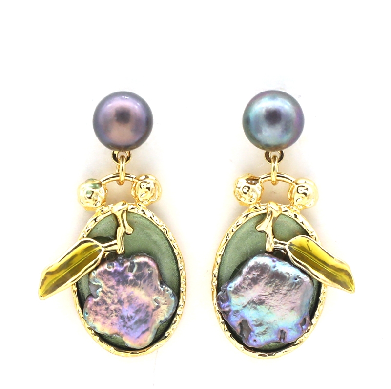 合金耳饰 设计师款时尚轻奢耳饰~2002