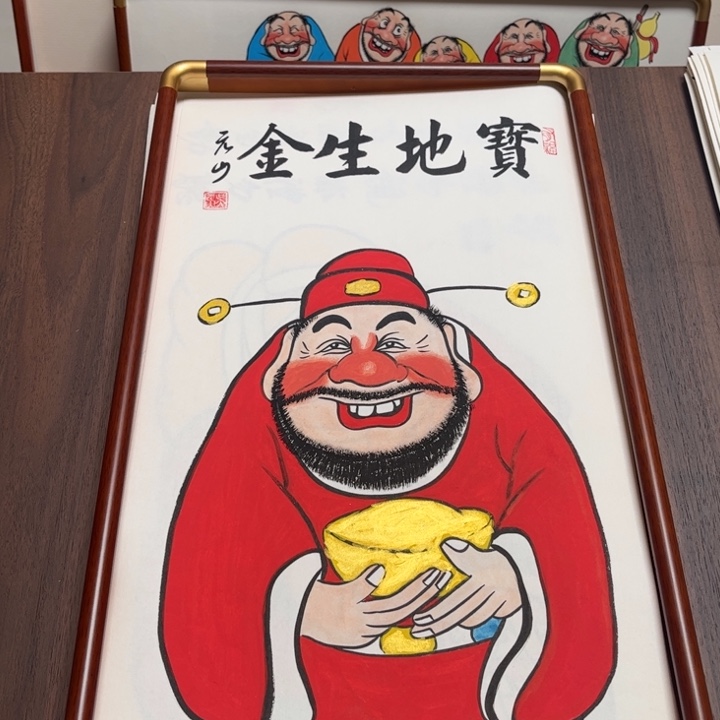 国画纯手绘禅意画作品