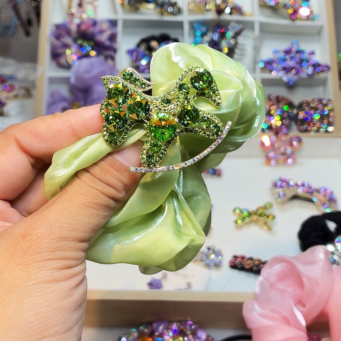 皮质铁合金发饰发夹发夹