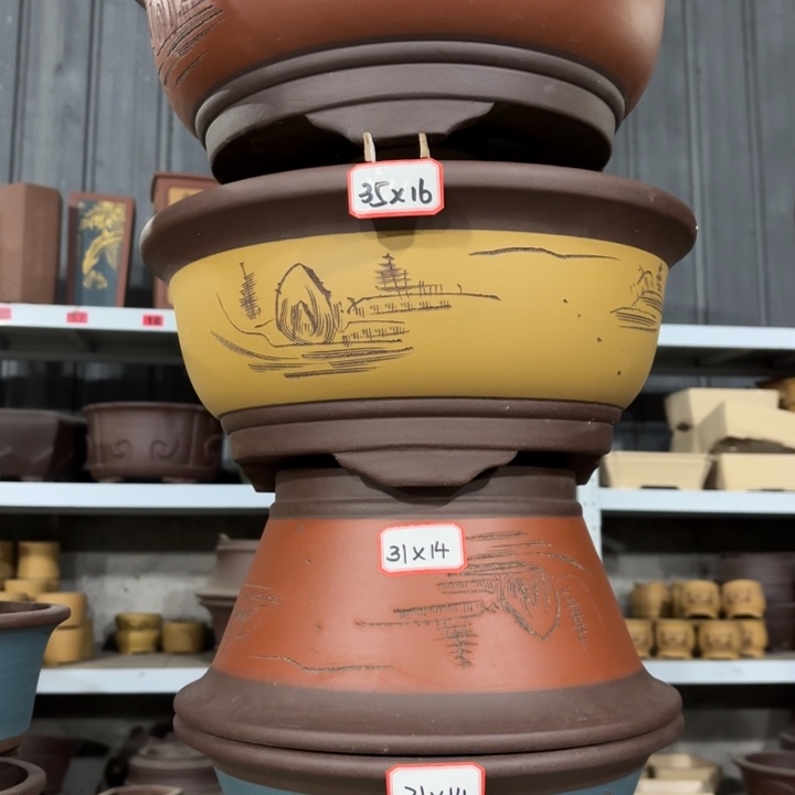 花盆紫砂100-4。        